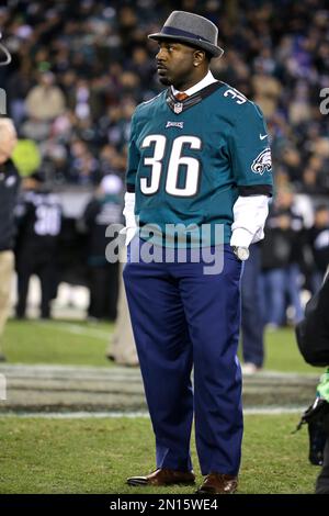 Former Philadelphia Eagles Brian Dawkins poses with his after his  enshrinement into the Pro Football Hall of Fame at Tom Benson Hall of Fame  Stadium in Canton OH August 4, 2018. Photo