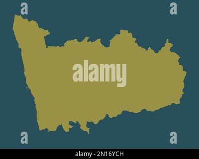 Porto, district of Portugal. Solid color shape. Locations and names of ...