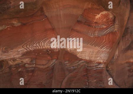 Colorful Sandstone, Petra, Jordan Stock Photo