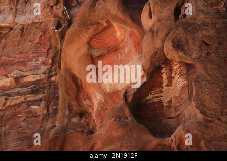 Colorful Sandstone, Petra, Jordan Stock Photo
