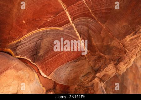 Colorful Sandstone, Petra, Jordan Stock Photo