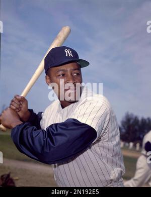 Elston Howard was the first African-American to play for the New York  Yankees in 1955. Elston was also the first African-American to win the AL  MVP Stock Photo - Alamy
