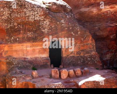 Colorful Sandstone, Petra, Jordan Stock Photo