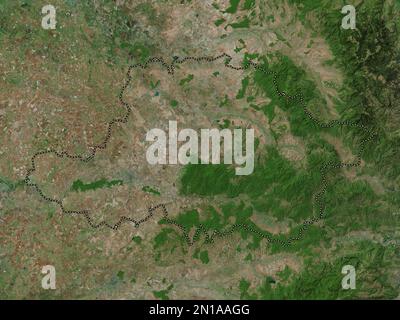 Arad, county of Romania. High resolution satellite map Stock Photo