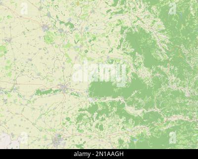 Arad, county of Romania. Open Street Map Stock Photo