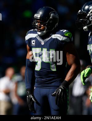 Santa Clara, United States. 12th Nov, 2019. San Francisco 49ers running  back Tevin Coleman (26) is tackled by Seattle Seahawks middle linebacker  Bobby Wagner (54) with an assist by a jersey pull