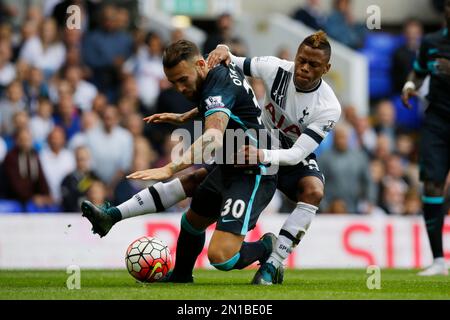 Clinton Njie Tottenham in a match of Europa League Anderlecht - FC