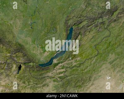 Buryat, republic of Russia. Low resolution satellite map Stock Photo