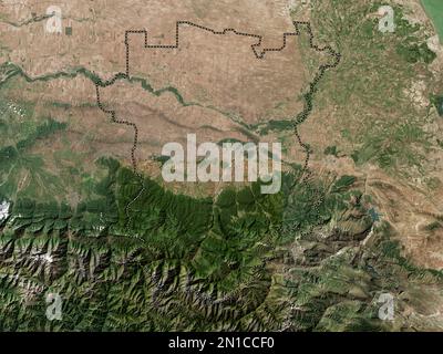 Chechnya, republic of Russia. Low resolution satellite map Stock Photo