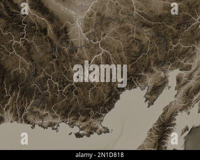 Maga Rivers Map Global Maga Buryatdan, region of Russia. Colored elevation map with lakes and ...
