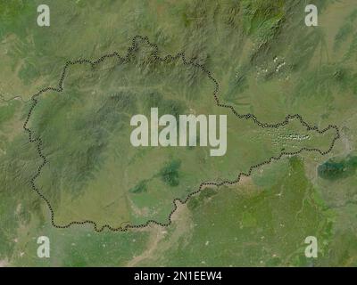 Yevrey, autonomous region of Russia. Low resolution satellite map Stock Photo