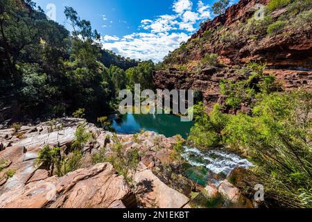 Fortescue Falls, Dale Gorge, Karijini National Park, Western Australia, Australia, Pacific Stock Photo