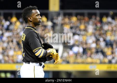 Pittsburgh Pirates' Andrew McCutchen stands in the dugout before a baseball  game against the Colorado Rockies in Pittsburgh, Monday, May 8, 2023. (AP  Photo/Gene J. Puskar Stock Photo - Alamy