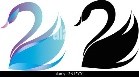 Creative Swan Logo Design Vector illustration Stock Vector