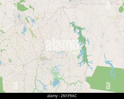 Kabeza Map Iburasirazuba, province of Rwanda. Open Street Map. Locations and names ...