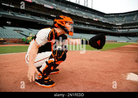 Lego Buster Posey looks just like the real Buster and his son