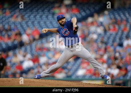 Chicago Cubs Jake Arrieta throws against the Pittsburgh Pirates in the  first inning of the National League Wild Card at PNC Park in Pittsburgh on  October 7, 2015. Photo by Pat Benic/UPI