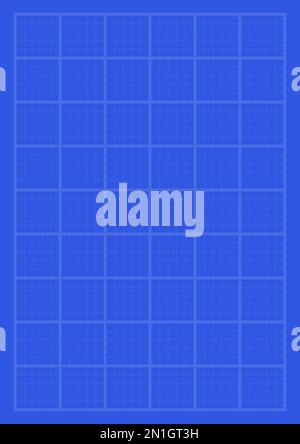 Blue print paper, Grid paper, Graph paper editable vector illustration Stock  Photo - Alamy