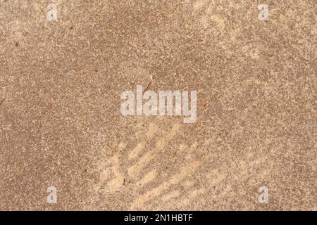 Brown wall background with dust and sand Stock Photo