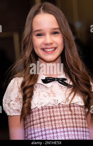 Alisha Weir poses for photographers upon arrival at the Critics' Circle ...