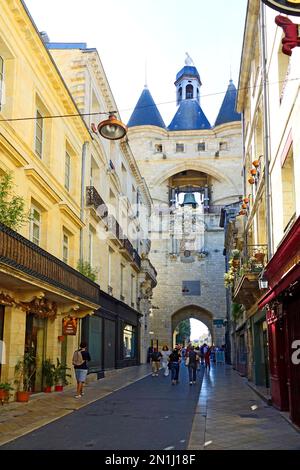 Bordeaux is a port city on the river Garonne in the Gironde department, Southwestern France. It is the capital of the Nouvelle-Aquitaine region, as we Stock Photo