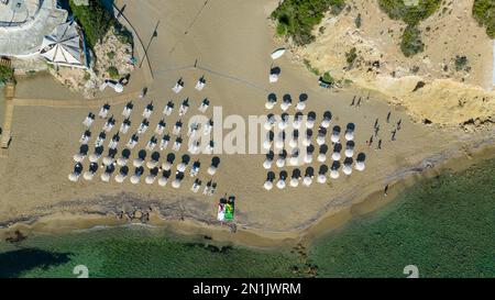 Beach at Playa es Figueral (Es Figueral) Ibiza Stock Photo