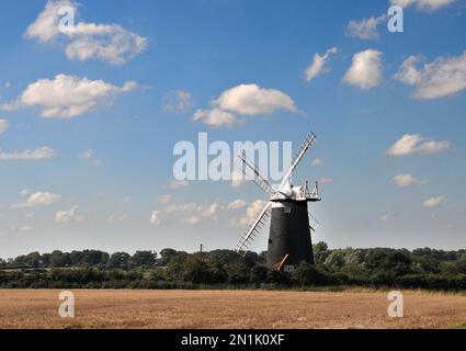 Around the UK - A Grade II* listed building -  tower mill at Burnham Overy Staithe, North Norfolk, UK Stock Photo