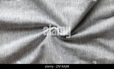 Textile and texture template. Grey cotton cloth fabric. Background. Stock Photo