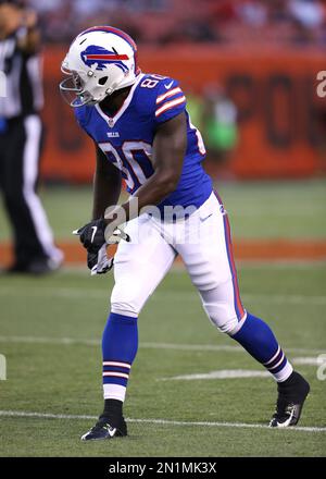 Buffalo Bills wide receiver Deonte Harty (11) catches a pass during  practice at the NFL football team's training camp in Pittsford, N.Y.,  Thursday, July 27, 2023. (AP Photo/Adrian Kraus Stock Photo - Alamy