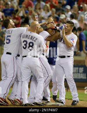 June 16th, 2017:.Texas Rangers first baseman Mike Napoli (5) during a game  between the Seattle Mariners and the Texas Rangers at Globe Life Park in  Arlington, Texas.Manny Flores/CSM Stock Photo - Alamy