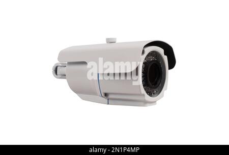Anti-theft system installation camera . concept of protection and security Stock Photo