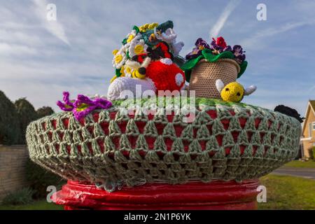Spring Easter themed postbox topper in Poole, Dorset UK - post box ...