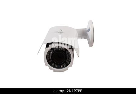 Anti-theft system installation camera . concept of protection and security Stock Photo