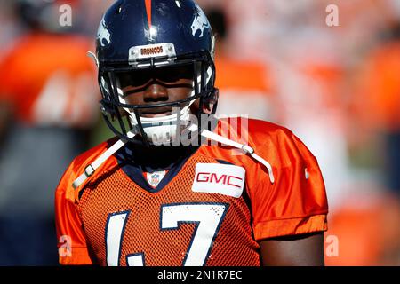 Denver Broncos linebacker Zaire Anderson (47) during the morning session at  the team's NFL training camp Wednesday, Aug. 12, 2015, in Englewood, Colo.  (AP Photo/David Zalubowski Stock Photo - Alamy