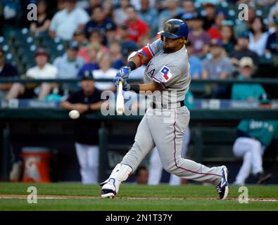 This is a 2015 photo of Rougned Odor of the Texas Rangers baseball team.  This image reflects the Texas Rangers active roster as of Monday, March 2,  2015, when this image was