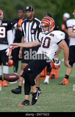 Cincinnati Bengals punter Kevin Huber (10) after an NFL football preseason  game between the Indianapolis Colts and the Cincinnati Bengals at Paul  Brown Stadium in Cincinnati, OH. Adam Lacy/CSM Stock Photo 