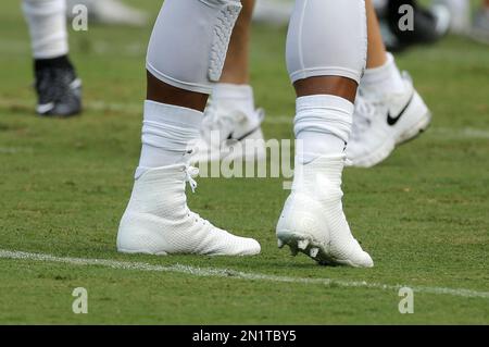 All white cam newton deals football cleats