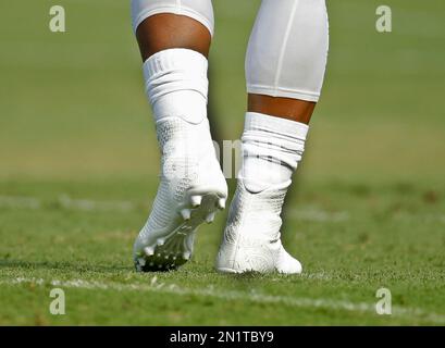 All white 2025 cam newton cleats