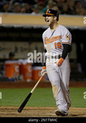 Eric Davis of the Baltimore Orioles during a game at Anaheim Stadium in  Anaheim, California during the 1997 season.(Larry Goren/Four Seam Images  via AP Images Stock Photo - Alamy