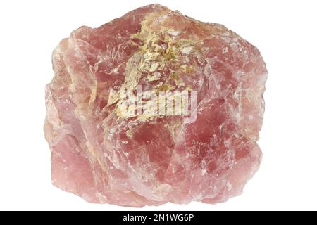 rose quartz from Madagascar isolated on white background Stock Photo