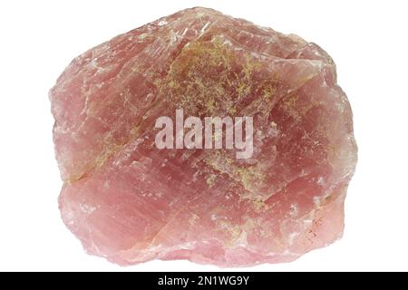 rose quartz from Madagascar isolated on white background Stock Photo