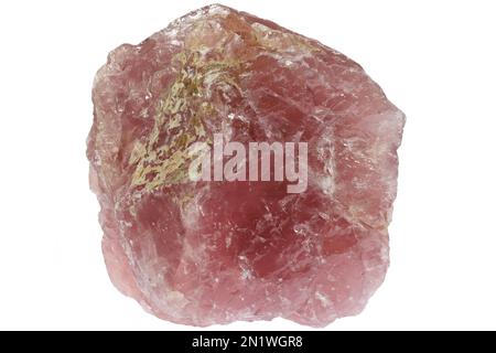 rose quartz from Madagascar isolated on white background Stock Photo