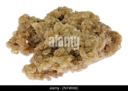 desert rose from the Tunisian Sahara isolated on white background Stock Photo