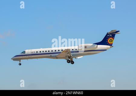 Belgian Air Component (Air Force) Embraer ERJ-135LR VIP aircraft at the ...
