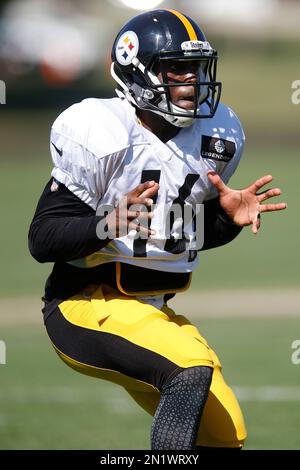 Pittsburgh Steelers quarterback Tyler Murphy (16) practices during NFL  football training camp in Latrobe, Pa. on Thursday, July 30, 2015 . (AP  Photo/Keith Srakocic Stock Photo - Alamy