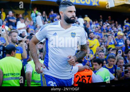 Boca Juniors team players Stock Photo - Alamy