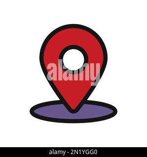 Placeholder line icon isolated on white background. Black flat thin icon on modern outline style. Linear symbol and editable stroke. Simple and pixel Stock Vector
