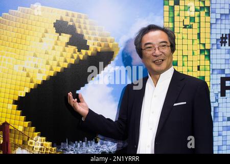 Professor Toru Iwatani attends the world premiere of &ldquo;Pixels&rdquo; at Regal