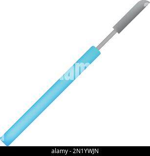 Pharmacy scalpel icon 3d realistic cartoon vector. Medicine bottle Stock Vector