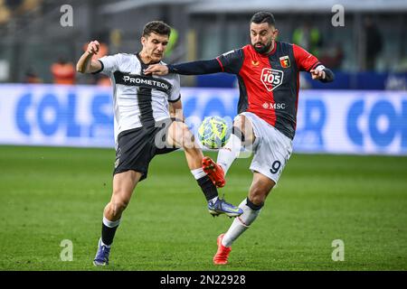 Parma, Italy. 05th Feb, 2023. Tardini Stadium, 05.02.23 Albert Gudmundsson  (11 Genoa) during the Serie B match between Parma and Genoa at Tardini  Stadium in Parma, Italia Soccer (Cristiano Mazzi/SPP) Credit: SPP